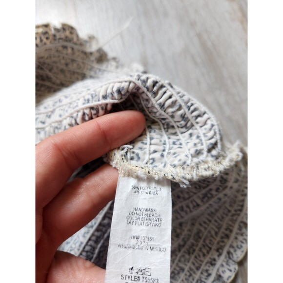 Gaze Leopard Print Tank Top Square Neck Halter Ruffle Stretch Womens M GUC - Picture 4 of 8